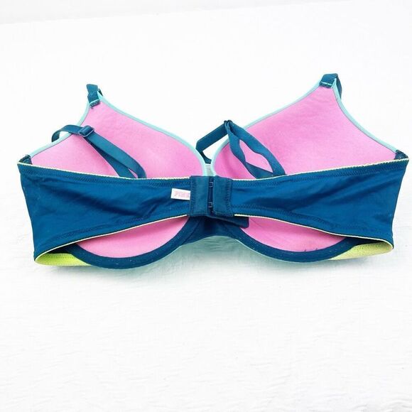 BUY 1 GET 1 FREE Victorias Secret 34dd wear everywhere yellow turquoise bra stru - Picture 6 of 14